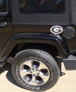 Alternative view of 82214793 OEM 4-Door JK Wrangler Satin Black Fuel Door 2007-2018 - Superseded From 82210609AC