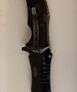 MTech USA – Spring Assisted Folding Knife – Black Stainless Steel Blade and Black Aluminum Handle with Rope Cutter, Glass Punch and Pocket Clip - Hunting, Camping, Survival, Tactical, EDC – MT-A845BK Black Blade 43 71 xgAOGtnL