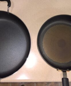 T-fal Specialty Nonstick Saute Pan with Glass Lid 5 Quart Oven Safe 350F Cookware, Pots and Pans, Dishwasher Safe Black 35 71 xvYER4L