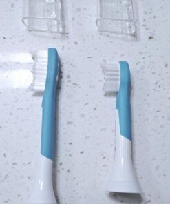 Philips Sonicare for Kids 3+ Genuine Replacement Toothbrush Heads, 2 Brush Heads, Turquoise and White, Compact, HX6032/94 Kids 3+ 46 71 yCzQTUjL