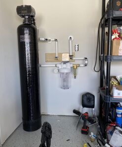 GE Whole House Water Filtration System | Reduces Sediment, Rust & More | Install Kit & Accessories Included | Filter Not Included | Replace Filters (FXHTC, FXHSC) Every 3 Months | GXWH40L 40 71 zJ70eYL 3