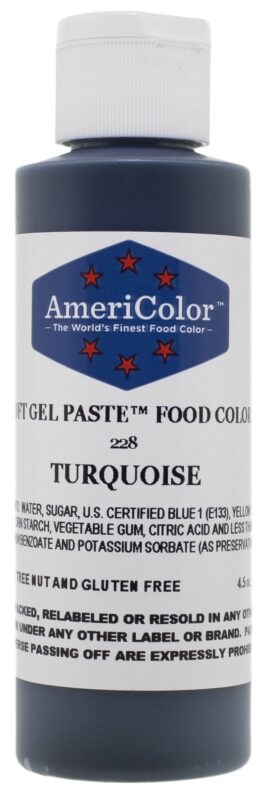 Americolor Soft Gel Paste Food Color, 4.5-Ounce, Turquoise