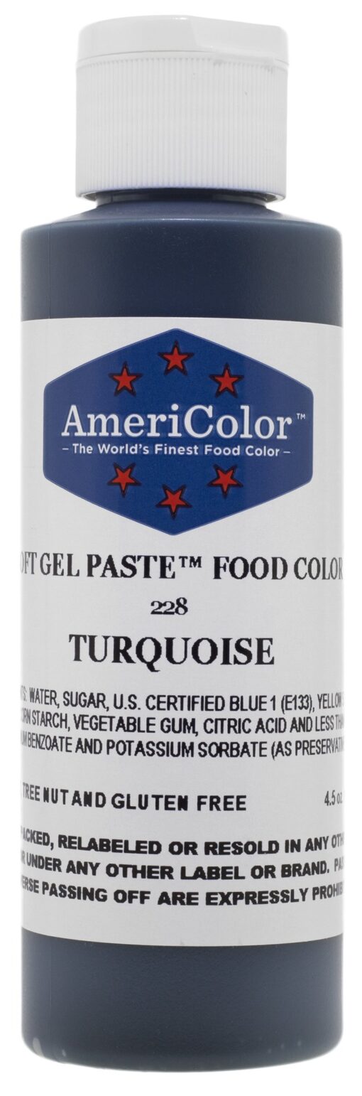 Americolor Soft Gel Paste Food Color, 4.5-Ounce, Turquoise