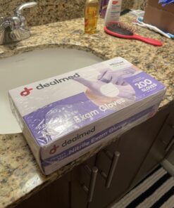 Dealmed Nitrile Medical Grade Exam Gloves, Disposable, Latex-Free, Medium (200 ct.) Medium (Pack of 200) Purple (Pack of 1) 27 71 zZvRmHLL