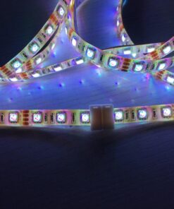 TronicsPros 10pcs 4 Pin Solderless Waterproof LED Strip to Strip Connector RGB Flex LED Ribbon LED Rope LED Tape Light Gapless Adapter for 10mm Wide Waterproof SMD 5050 RGB Flexible LED Strip Light White (only for Waterproof RGB 5050 LED strip) 50 71 zfwR6kVL