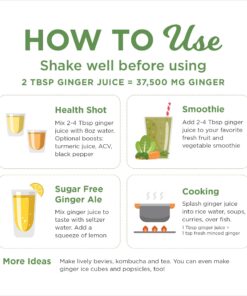 Alternative view of Organic Ginger Juice, 99% Pure Ginger Juice by The Ginger People – Drug Free Digestive Health, Original Flavor, Premium Quality Organic Ginger Juice, 32 Oz Organic-Ginger 32 Fl Oz (Pack of 1)