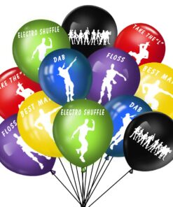 60PCS Gaming Party Latex Balloons - 12 inches Happy Birthday Big Solid Balloons for Party Supplies Decoration Birthday Party Favors, With 1 PCS Loving-type Balloon-6 Colors