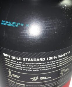 Optimum Nutrition Gold Standard 100% Whey Protein Powder, French Vanilla Creme, 5 Pound (Packaging May Vary) French Vanilla Crème 5 Pound (Pack of 1) 47 710 dMw20dL