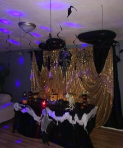 Amscan | Party Decoration | Halloween Glitter Paper Chandelier Decorating Kit | 17 in a Package 34 710 g695CbL