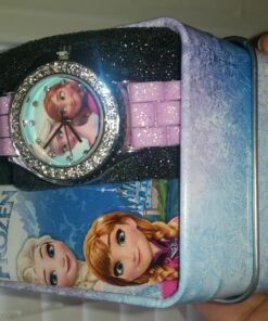 Disney Kids' FZN3554 Frozen Anna and Elsa Rhinestone-Accented Watch with Glittered Pink Band 8 710 iYF2AgL