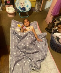 Regalo My Cot Portable Toddler Bed, Includes Fitted Sheet, Pink 39 710 xbO0nL