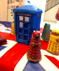 chain supply DGT3036 Doctor Who Silicone Ice Cube Tray Tardis & Daleks Dark Blue 27 71002LwahwL