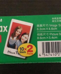 Fujifilm INSTAX Mini Instant Film Twin Pack (White) - International Version 20 Film Pack 28 71007nwYIML