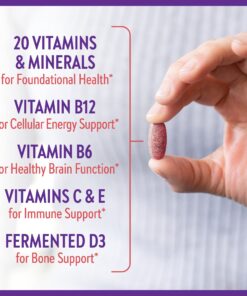 New Chapter Women's Multivitamin 50 Plus for Cellular Energy, Heart & Immune Support with 20+ Nutrients + Astaxanthin - Every Woman's One Daily 55+, Gentle on The Stomach, 72 Count 72 Count (Pack of 1) 21 71008w6wC9L 1