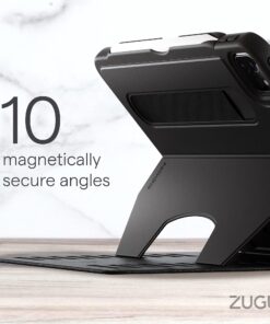 ZUGU Case for 2021/2022 iPad Pro 12.9 inch 5th / 6th Gen - Slim Protective Case - Apple Pencil Charging - Magnetic Stand & Sleep/Wake Cover (Fits Model #’s A2378, A2379, A2461, A2462) - Stealth Black 42 7100zmBSvHS