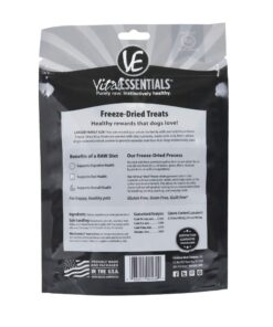 Vital Essentials Freeze Dried Dog Treats, Dog Snacks Made in The USA, All Natural Dog Treats, Great Training Treats for Dogs, Rabbit Bites 2.0 oz 2 Ounce (Pack of 1) 9 7101Quim9PL