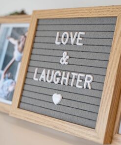 Oak letters Best Friend Picture Frame with Customizable Letter Board | Cute & Meaningful Personalized Picture Frame for Mom, Bff, Besties, Sister, Aunt, Cousin | Memorial picture frame Standard Natural Oak 18 7101aovx75L
