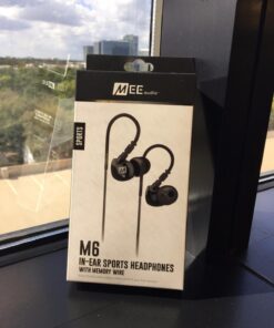 MEE audio M6 Sport Wired Earbuds, Noise Isolating In Ear Headphones, Sweatproof Earphones for Running/Gym/Workouts with Dynamic Enhanced Bass Sound, Memory Wire Earhooks, 3.5mm Jack Plug (Black) Black Regular 3.5mm Wired 41 7101fSaJ4oL