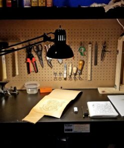 Globe Electric 56963 32" Multi-Joint Desk Lamp with Metal Clamp, Black, LED Bulb Included, On/Off Rotary Switch on Shade, Partially Adjustable Swing Arm, Home Essentials, Reading Light, Office Décor 31.5 inches 35 7103x7sILeL