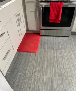 Sweet Home Collection Memory Foam Anti Fatigue Kitchen Floor Mat Rug, Diamond Red, 30" x 18" 9 7103xaXs 7L