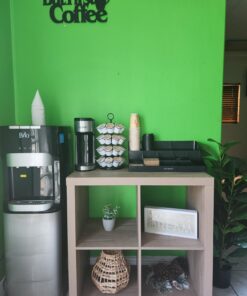 Mind Reader, Countertop Organizer, Coffee Bar, Kitchen Cup and Condiment Station, 17.875" L x 9.5" W x 6.625" H, Black 17.875"L x 9.5"W x 6.625"H, 31 71044TfdKML