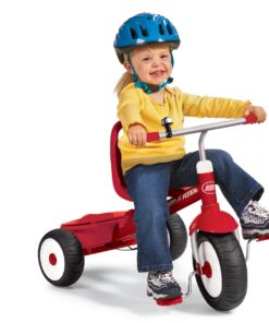 Radio Flyer Deluxe Steer & Stroll Ride-On Trike, Tricycle For Toddlers Age 2-5, Toddler Bike, Red 27 7104zYxfQXL 1