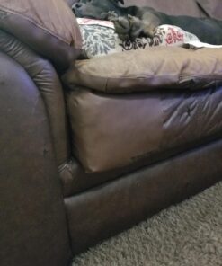 MastaPlasta Original Self-Adhesive Leather Repair Patch - Mid-Brown 11" x 8" (28 x 20 cm), Instant Upholstery-Quality Scratch & Tear Repair for Sofas, Car Interiors, Bags, Vinyl & More C Mid-Brown Leather 39 7105Fu8skaL