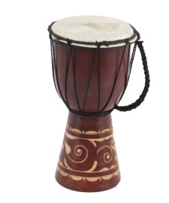 Deco 79 Wood Djembe Sculpture, 7" x 7" x 12", Brown 7" x 7" x 12" 20 7105vqcqykL