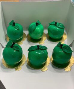 Round Silicone Molds for Chocolate Candy - 8 Cavity Apple Mold 3d Silicone Molds for Baking Molds Silicone Shapes Ice Cream Candy Molds Silicone White Chocolate Dessert Molds Cake Baking Supplies Apple Silicone Mold 34 7107AsJpngL