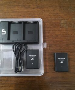 LP EN-EL14 EN EL14a Battery Charger Pack, 2-Pack Battery& Dual Slot Charger, Compatible with Nikon D3500, D5600, D3300, D5100, D5500, D3100, D3200, D5200, D5300, D3400, DF, P7000, P7100, P7700, P7800 2 Batteries & Charger 28 7107R0OH7bL