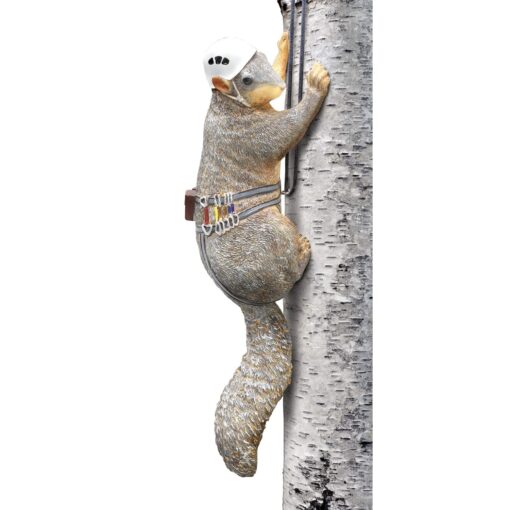 WHAT ON EARTH Climbing Squirrel Figurine - Garden Decor for Outside, Yard Art Squirrel Gifts, Funny Tree Climber Statue Outdoor Decor