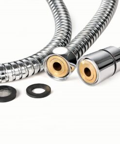 Purelux 100 Inch Extra Long Shower Hose for Handheld Shower Head with Brass Fittings, 8 feet 4 inches made of Stainless Steel Chrome Finish 16 71084JX3fL