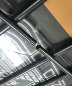 CURT 18115 Universal 42 x 37-Inch Black Steel Roof Rack Rooftop Cargo Carrier 49 7108StmHWaL