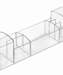 iDesign 43030 Med+ 12" Plastic Divided Vanity Medication and Bathroom Accessory, 12" x 3" x 3.5", Multi-Level Organizer 30 7109EJhZVCL
