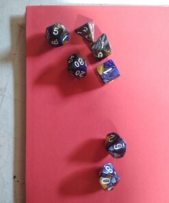 SmartDealsPro 6 x 7 Sets(42 Pieces) Double Colors Polyhedral Dice Set with Pouches for Dungeons and Dragons DND RPG MTG Table Games D4 D6 D8 D10 D12 D20 (6-Colors Set 2) Color 1 43 7109coLNDQL