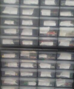 Akro-Mils 10124, 24 Drawer Plastic Parts Storage Hardware and Craft Cabinet, 20-Inch W x 6-Inch D x 16-Inch H, Black 44 7109jtCKdML