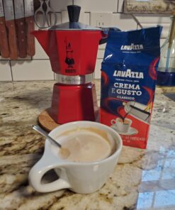 Lavazza Crema E Gusto Ground Coffee Blend, Espresso Dark Roast, 8.8 Oz Bricks (Pack of 4) Authentic Italian, Blended And Roasted in Italy, Non GMO, Value Pack, Full bodied with rich aftertaste 8.8 Ounce (Pack of 4) 42 710B3rkPy1L