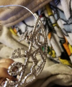 Forum Novelties womens Sparkling GLITTER TIARA BRIDE TO BE, Silver, One Size US 18 710BW9v407L