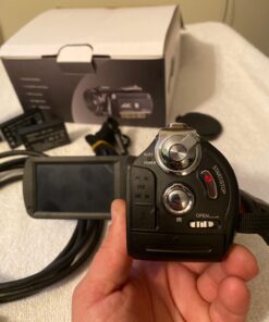 4K Video Camera Camcorder, 30MP UHD Wifi IR Night Vision Video Recorder with IR Flashlight, Vlogging Camera for YouTube Filming, 30X Digital Zoom Touch Screen Video Camera with Remote, Wide Angle 77 710C0TvBiFL