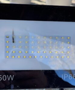 Onforu 2 Pack 60W LED Flood Light, 6000lm, IP66 Waterproof Work Light with Plug, 6500K Daylight White Super Bright Security Light for Outdoor, Yard, Garden, Garage, Lawn 60.0 Watts 42 710CFMPrkHL