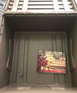 MTM ACR8-72 Ammo Crate Utility Box | Ammo, Survival or Hunting Gear Storage | O-Ring Seal for Water Resistant Dry Storage | Double Padlock tapped for Security | Carries 85lbs of Gear | Dark Earth 41 710DteSsZSL