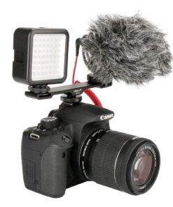 Ulanzi PT-2 Aluminum Universal Cold Shoe Extension Bracket 2 Hot Shoe Mounts Extension Bar Dual Bracket with 1/4" Thread Holes for iPhone Nikon Canon Sony DSLR Camera Flash LED Video Light Microphone 19 710EwAUOcL