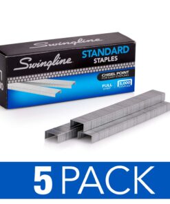 Alternative view of Swingline Staples, 5 Pack, Standard Staples for Desktop Staplers, 1/4" Length, 210/Strip, 5000/Box (35101)