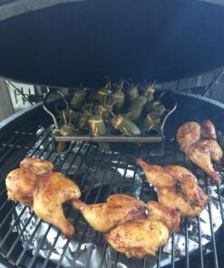 BBQ-Aid Jalapeno Poppers Grill Rack with Handles - Jalapeno Popper Holder for Grill - Easy to Pick Up - Chicken Legs & Wings or Chili - 36 Capacity Racks- BBQ Grill and Smoker Accessories 23 710FPzJSQL