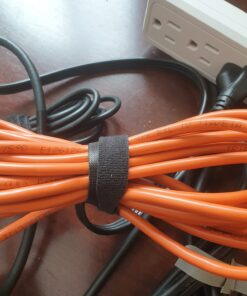 VELCRO Brand ONE WRAP Thin Ties | Strong & Reusable | Perfect for Fastening Wires & Organizing Cords | Black & Gray, 8 x 1/2-Inch | 25 Black + 25 Gray Ties 53 710FUzB6FlL