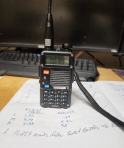 BAOFENG BF-F8HP (UV-5R 3rd Gen) 8-Watt Dual Band Two-Way Radio (136-174MHz VHF & 400-520MHz UHF) Includes Full Kit with Large Battery 22 710GMdTd94L