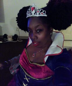 Forum Novelties womens Alice in Wonderland Costume Queen Of Hearts, Red, Standard US 28 710Gb9QiNkL