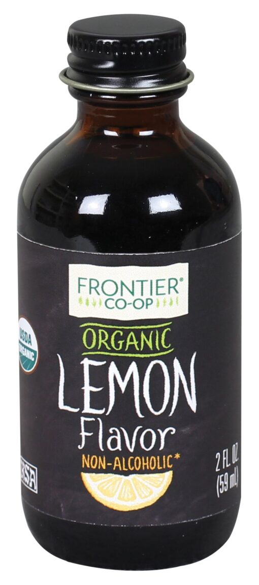 Simply Organic Frontier Co-op Lemon Flavor, Non-Alcoholic, 2 Fl Oz