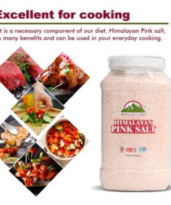 Himalayan Chef Himalayan Pink Salt Fine Grain, Plastic Jar-5 lbs Himalayan Salt fine Plastic Jar 5 Pound (Pack of 1) 28 710JVuIsiEL
