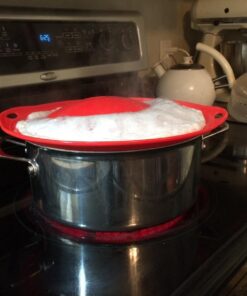 1 X Boil Over Safeguard - Silicone Lid Stops Pots and Pans from Messy Spillovers 43 710LD2xBtHL